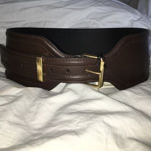 Altuzarra for Target Chocolate brown corset belt